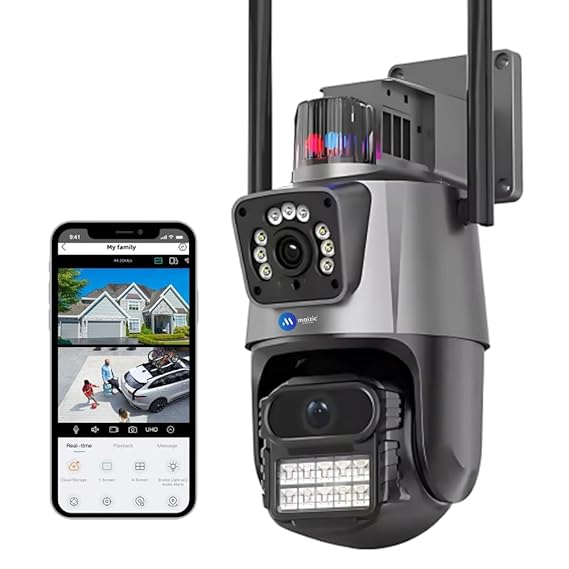 DualView Pro 10MP WiFi Spoljna Sigurnosna Kamera sa Dva Objektiva