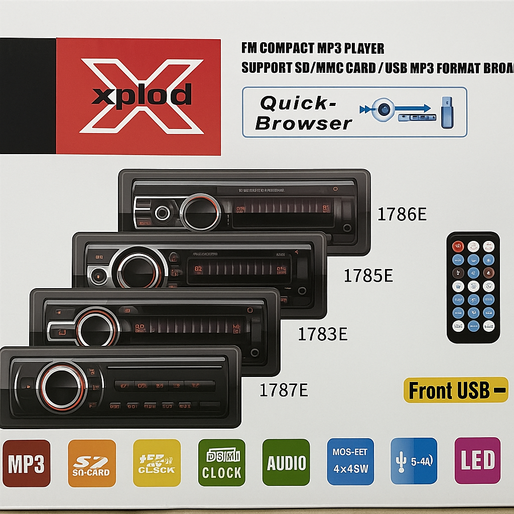 AutoMusic 4×60W MP3 FM Radio Plejer za Auto