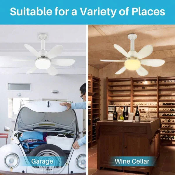 LED Ventilator Luster 30W – Sa Daljinskim i 3 Brzine