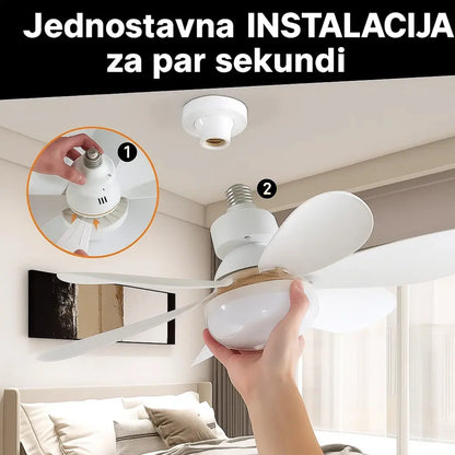 LED Ventilator Luster 30W – Sa Daljinskim i 3 Brzine
