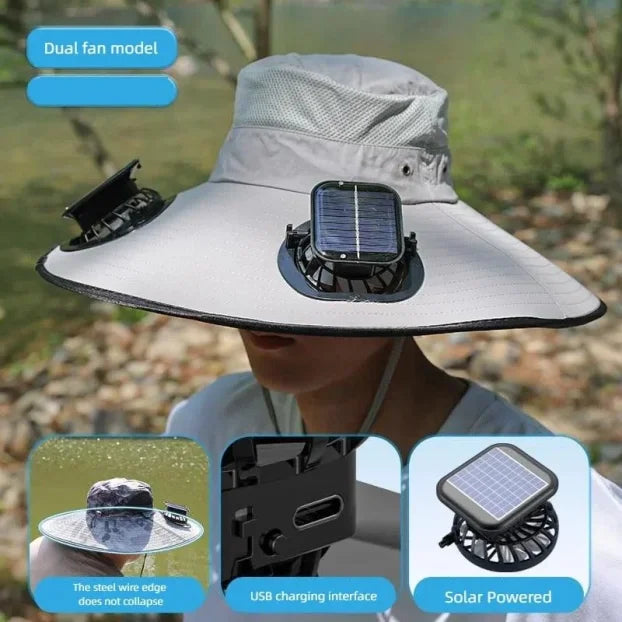 Smart solarni sesir sa ventilatorima