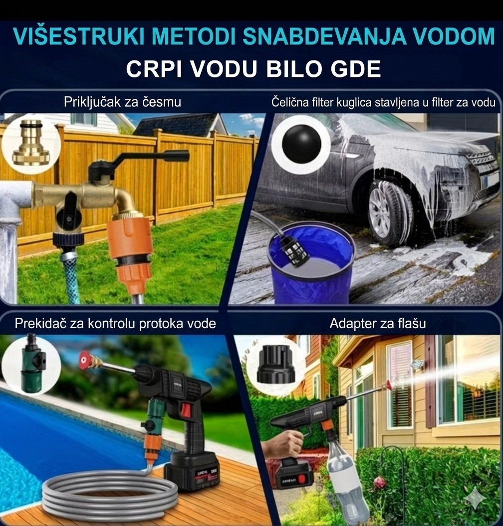 Aku perač sa 2 x baterije