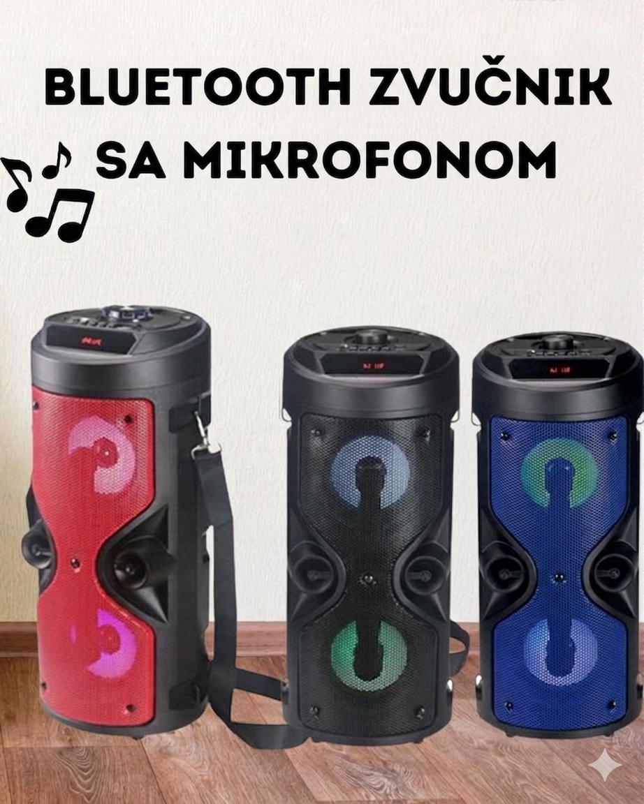 KaraokeStar Bluetooth Zvučnik sa Mikrofonom i USB