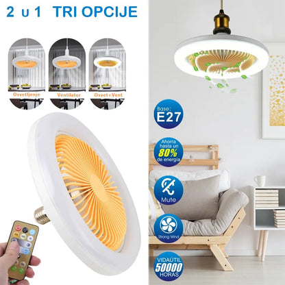 Luster Ventilator sa Daljinskim Upravljačem